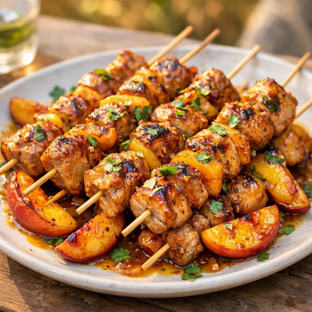 Brochettes porc Lait d'Or