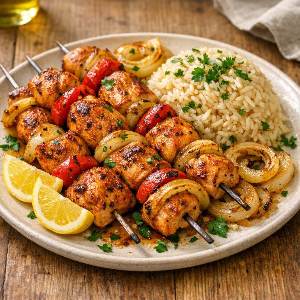 Brochettes poulet chachlyk