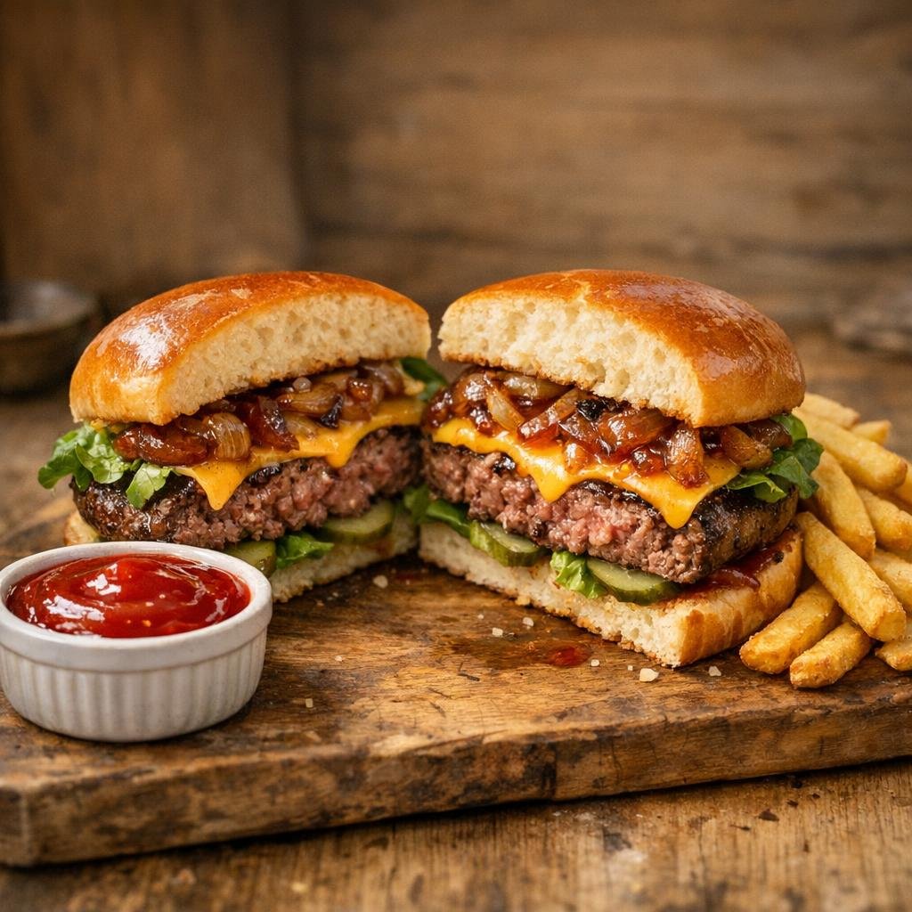Burger croustillant au Sauce piquante HotChup avec Sauce piquante HotChup - 275G