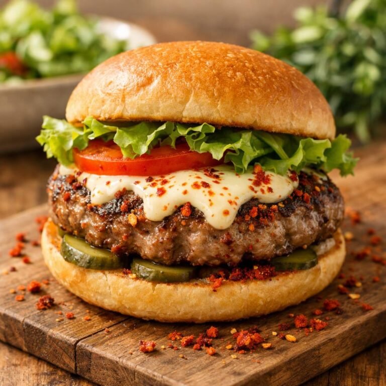 Burger de veau paprika