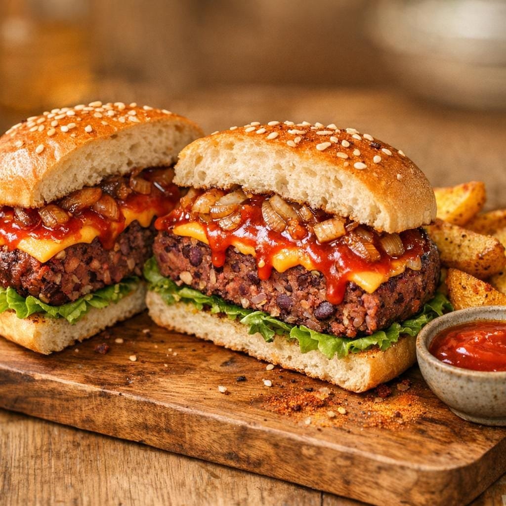 Burger végétarien HotChup, haricots rouges et potatoes avec Sauce piquante HotChup - 275G