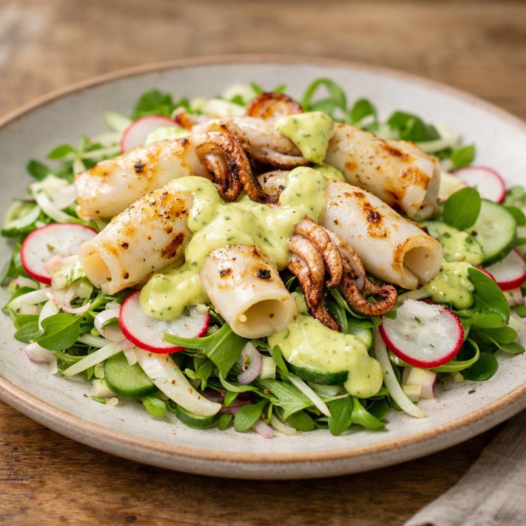 Calamars à la plancha béarnaise