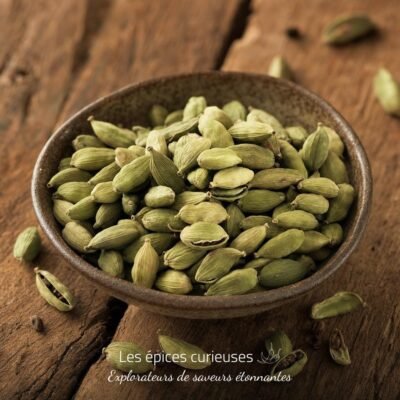 Cardamome verte en graines - Les Épices Curieuses