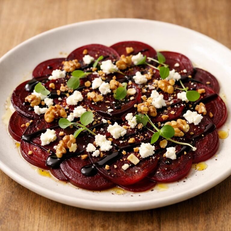 Carpaccio betterave chocolat