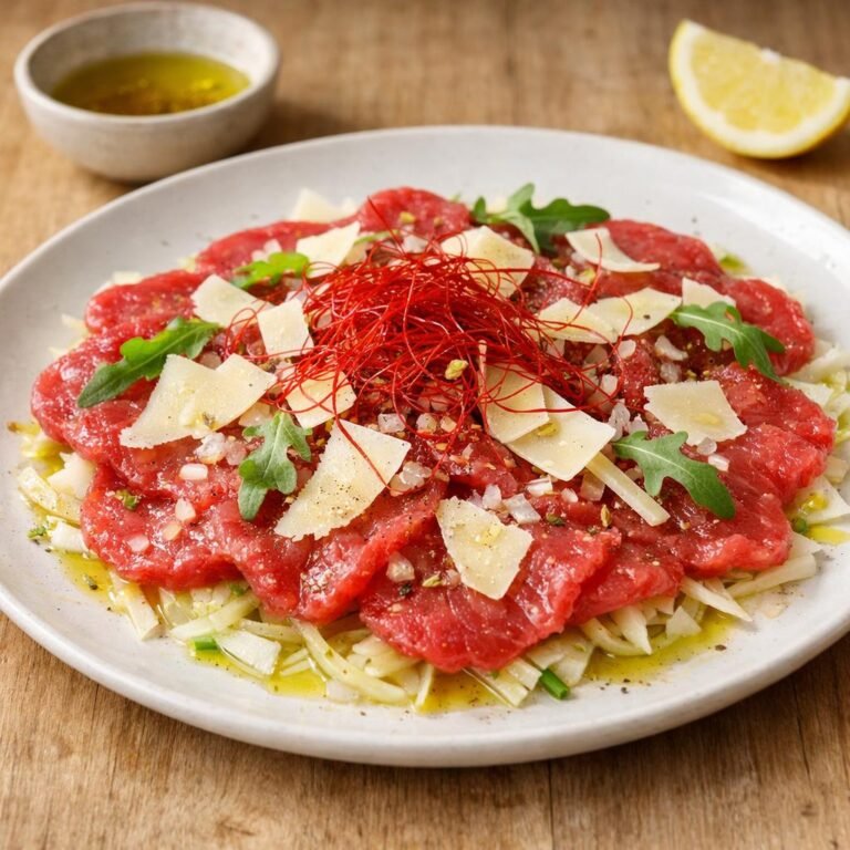 Carpaccio boeuf piment