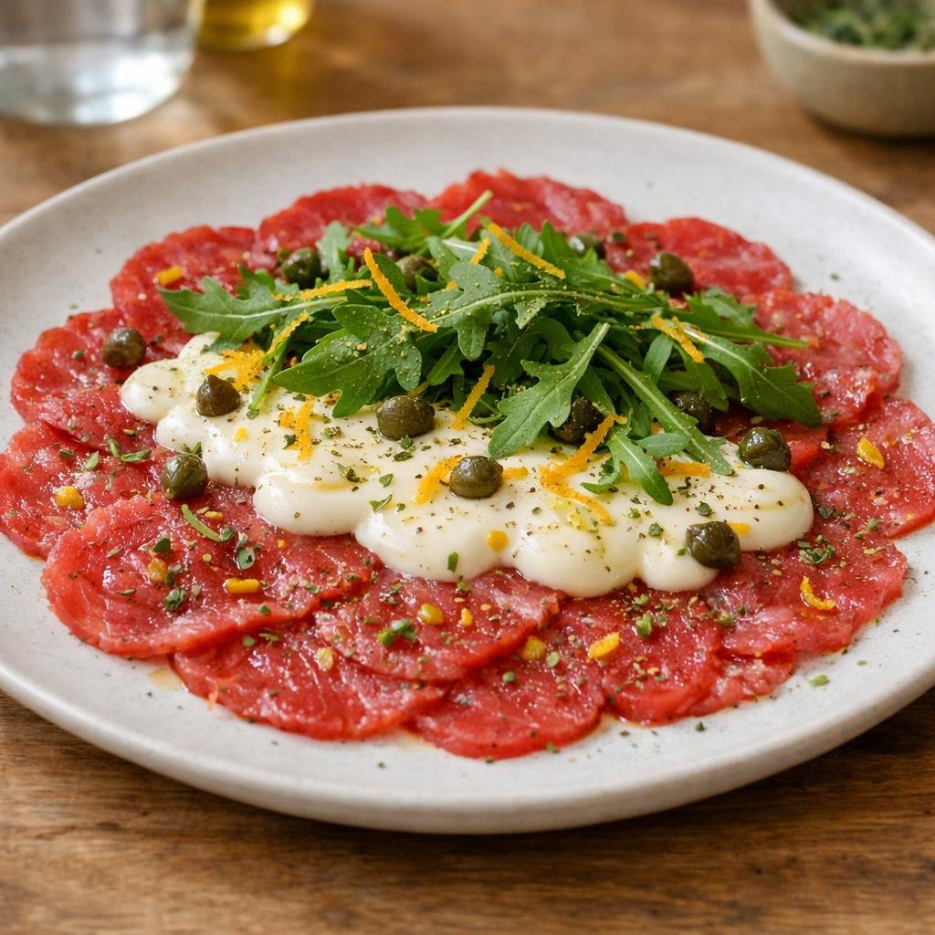 Carpaccio de bœuf béarnaise