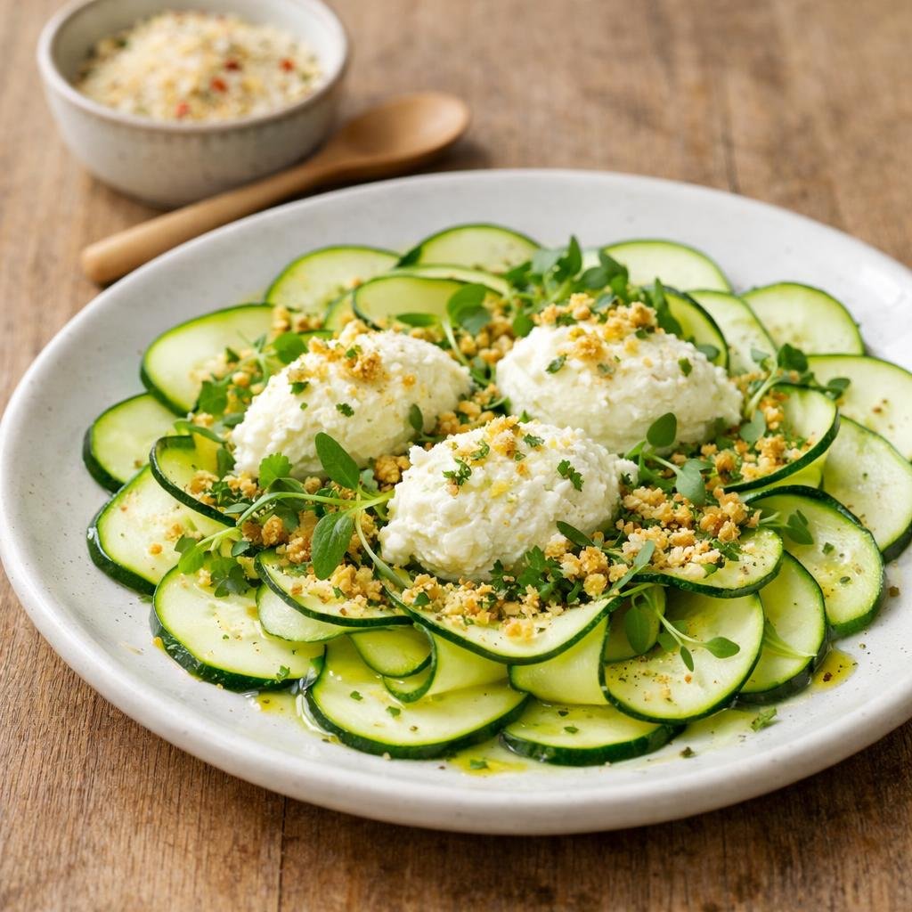 Carpaccio de courgette
