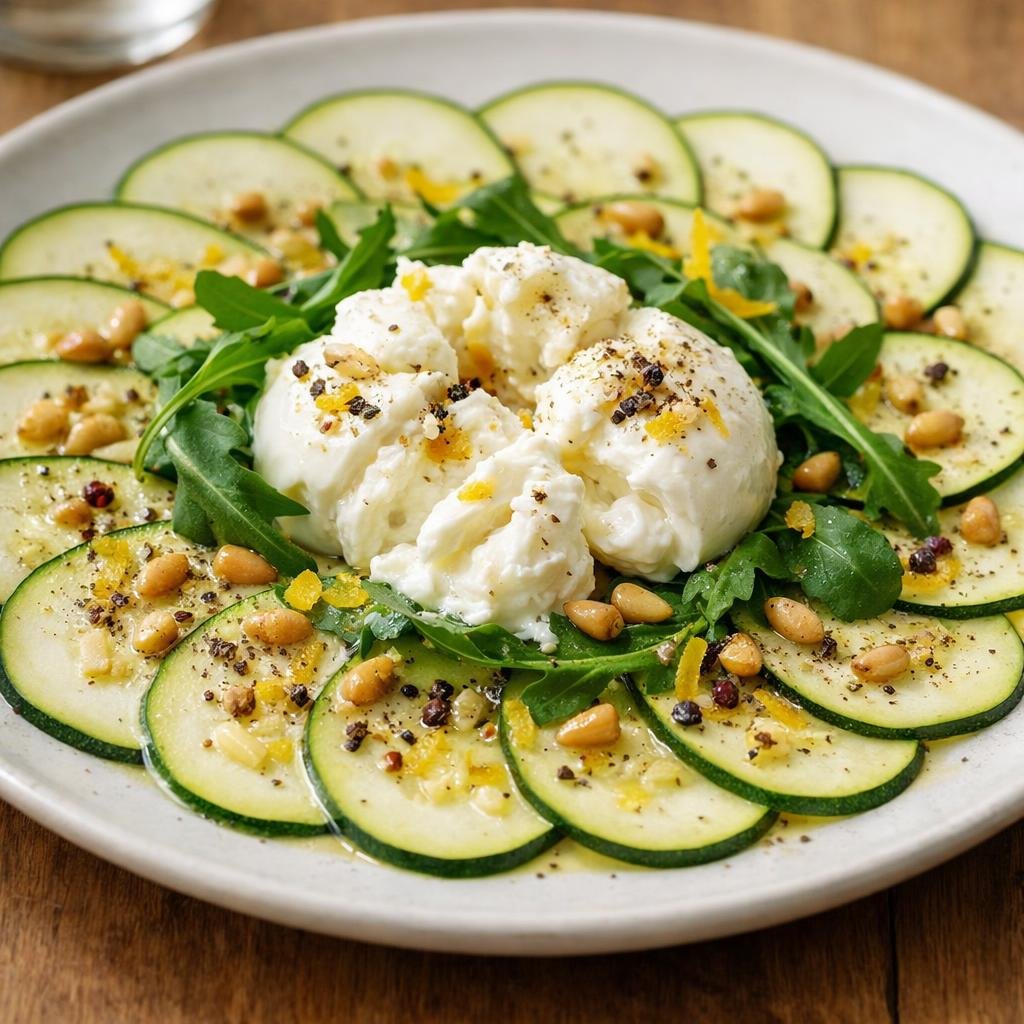 Carpaccio de courgettes