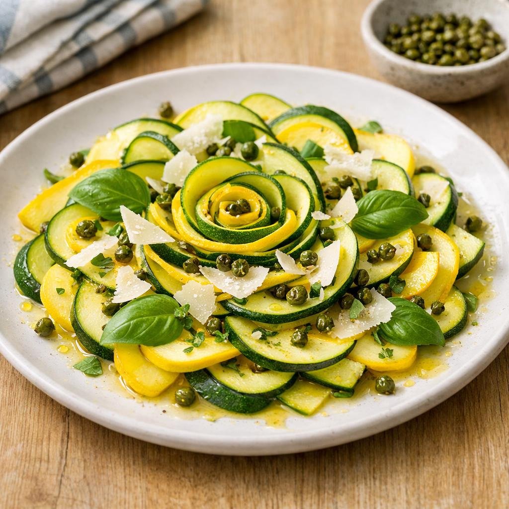 Carpaccio de courgettes