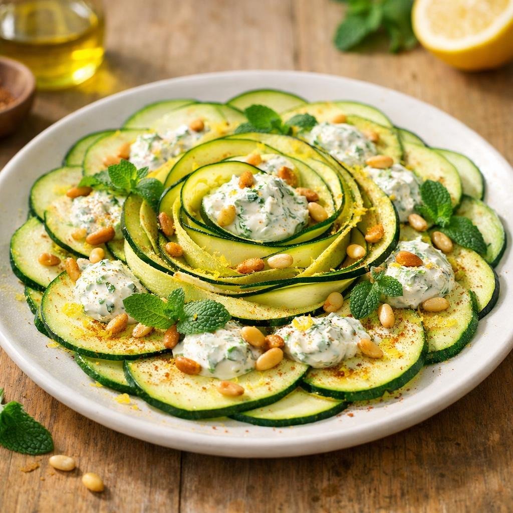 Carpaccio de courgettes