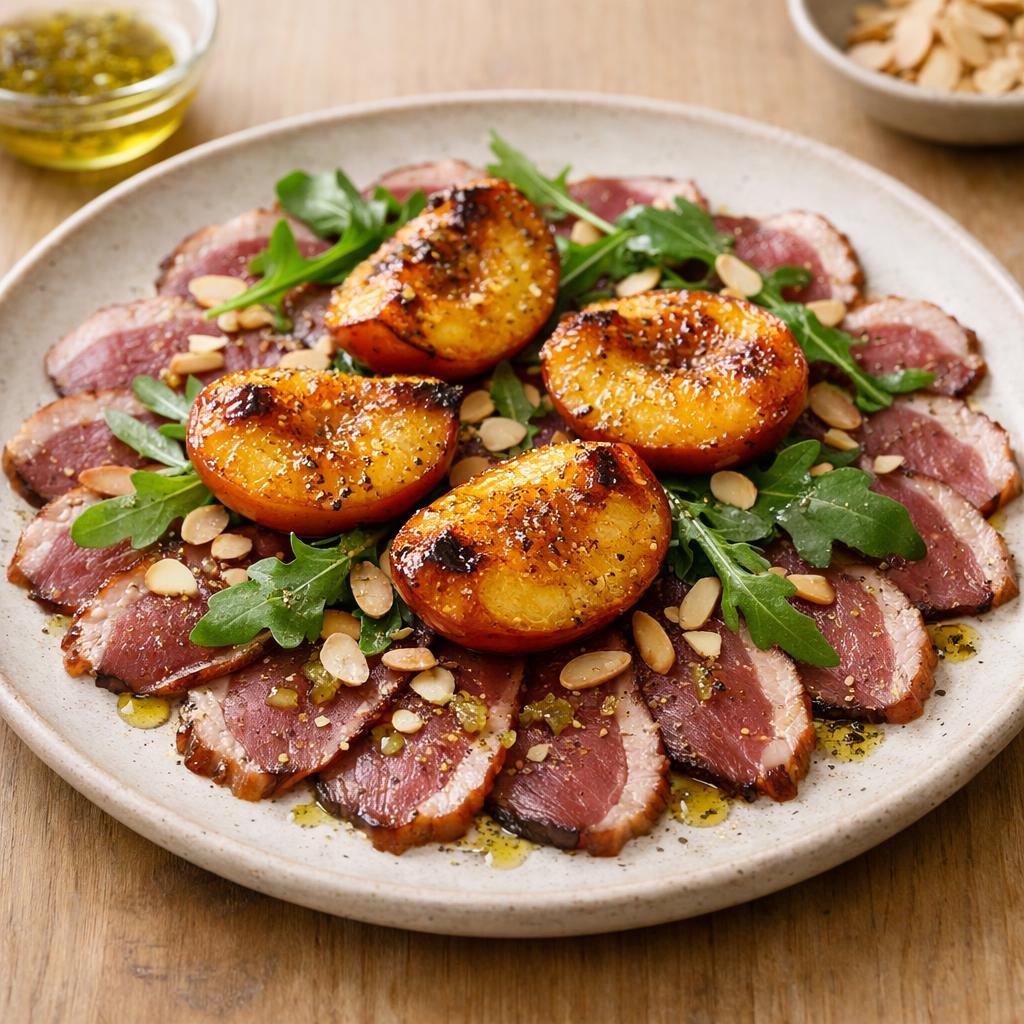 Carpaccio de magret fumé