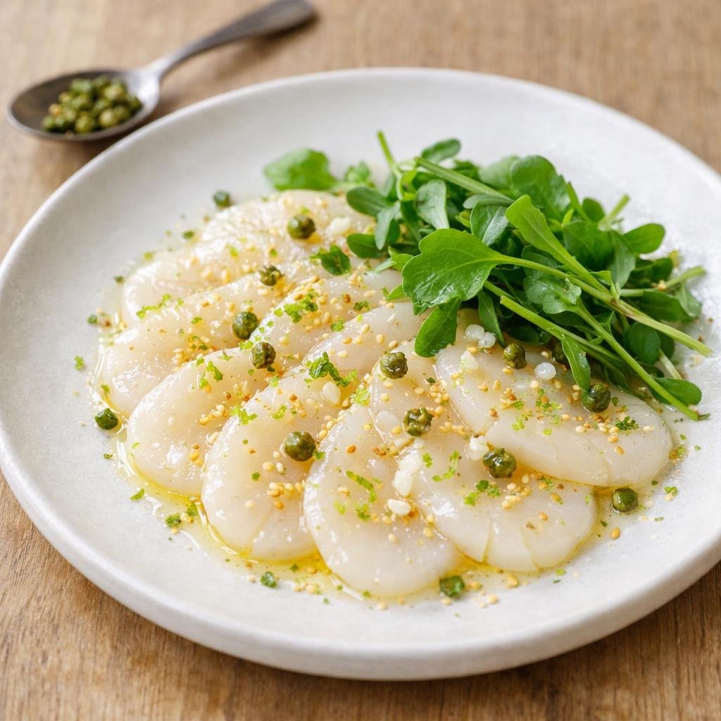 Carpaccio Saint-Jacques yuzu
