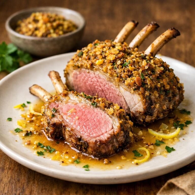 Carré d'agneau en croûte