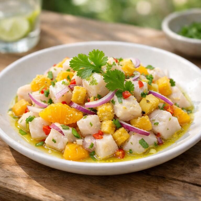 Ceviche daurade banane