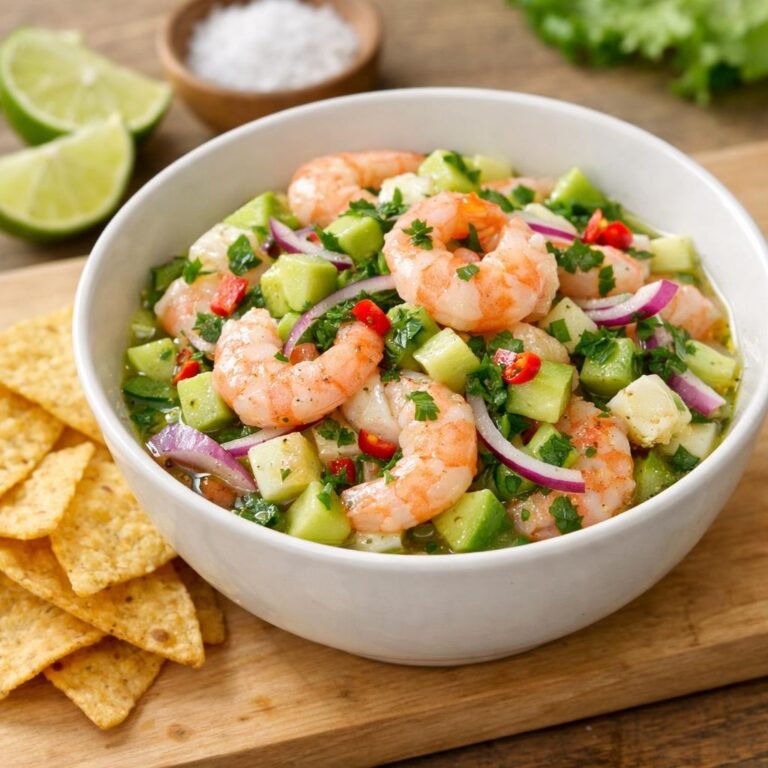 Ceviche de crevettes