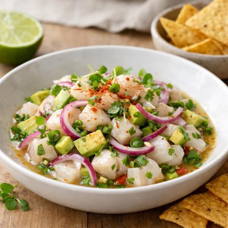 Ceviche de dorade épicé