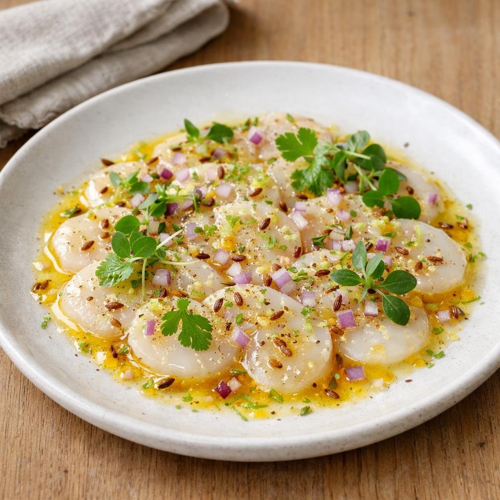 Ceviche Saint-Jacques cumin