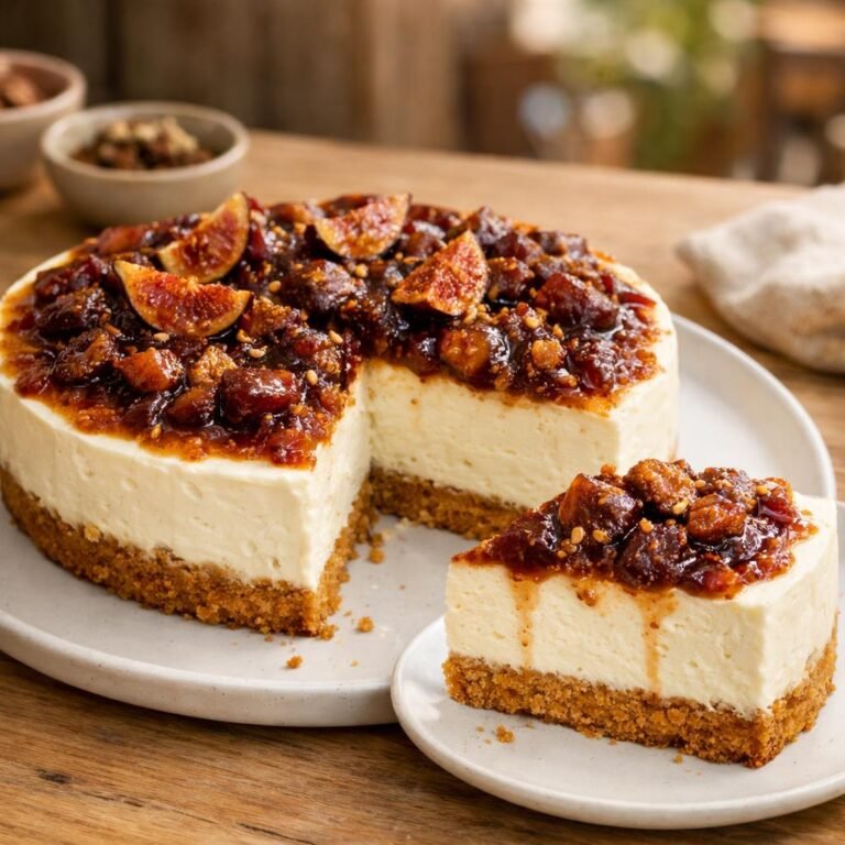 Cheesecake chai figues