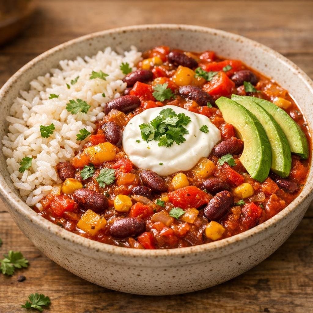 chili végétarien épicé