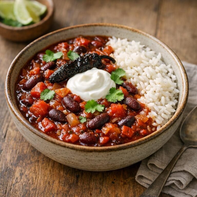 Chili végétarien fumé au piment chipotle morita avec Piment Chipotle morita entier