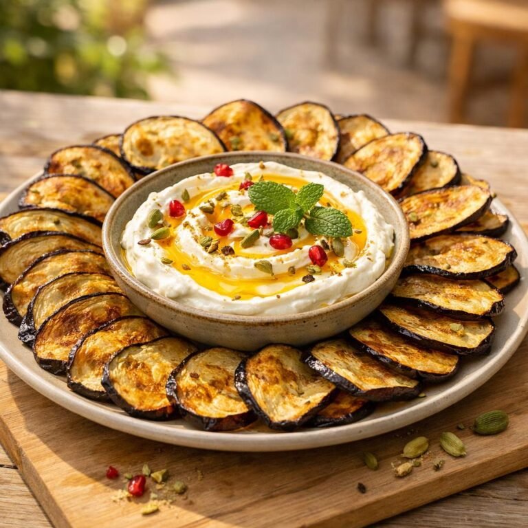 chips d'aubergine grillées