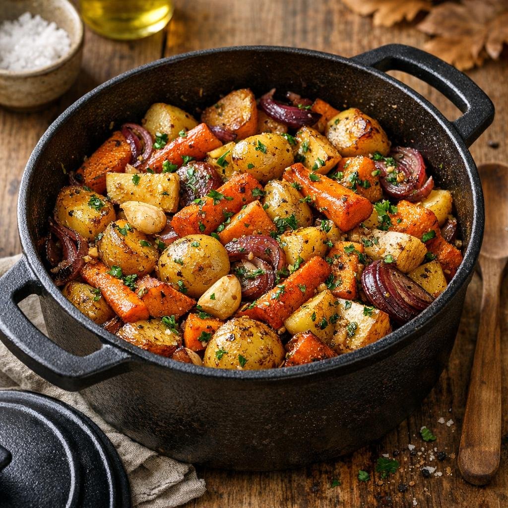 légumes racines rôtis