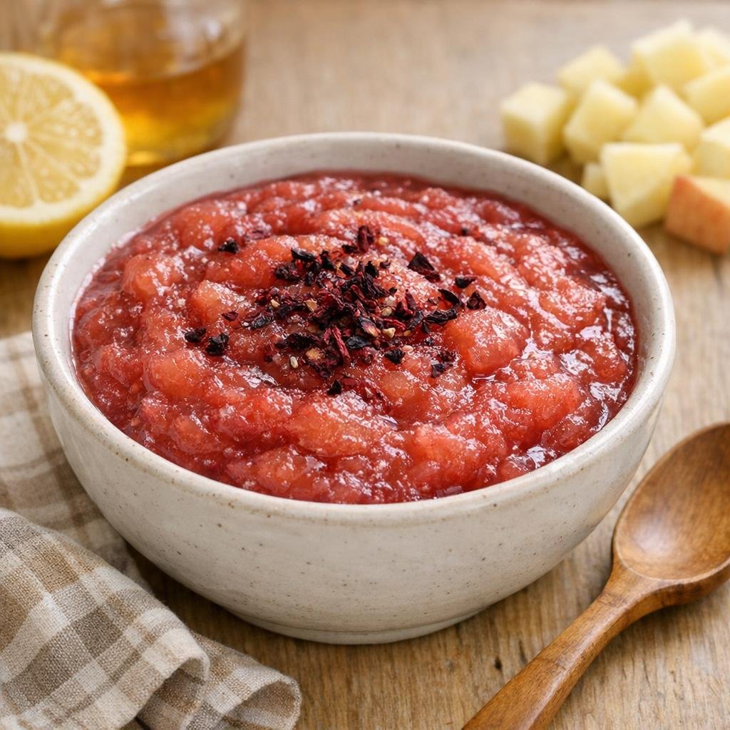 compote hibiscus pomme