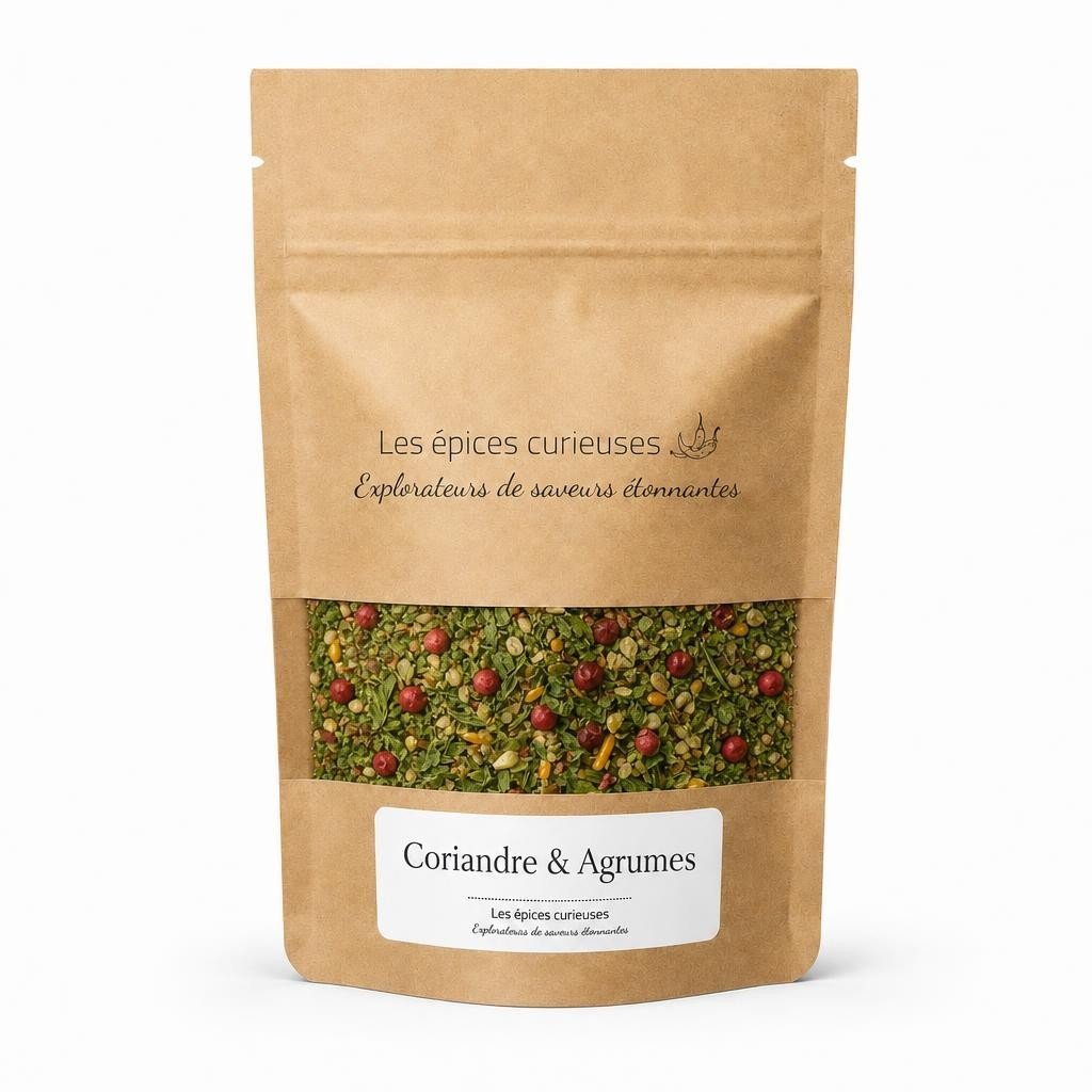 Coriandre & Agrumes - Packaging - Les Épices Curieuses