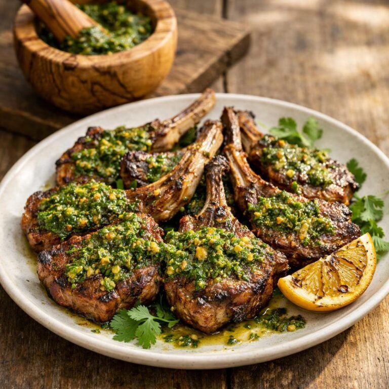 Côtelettes d'agneau chermoula