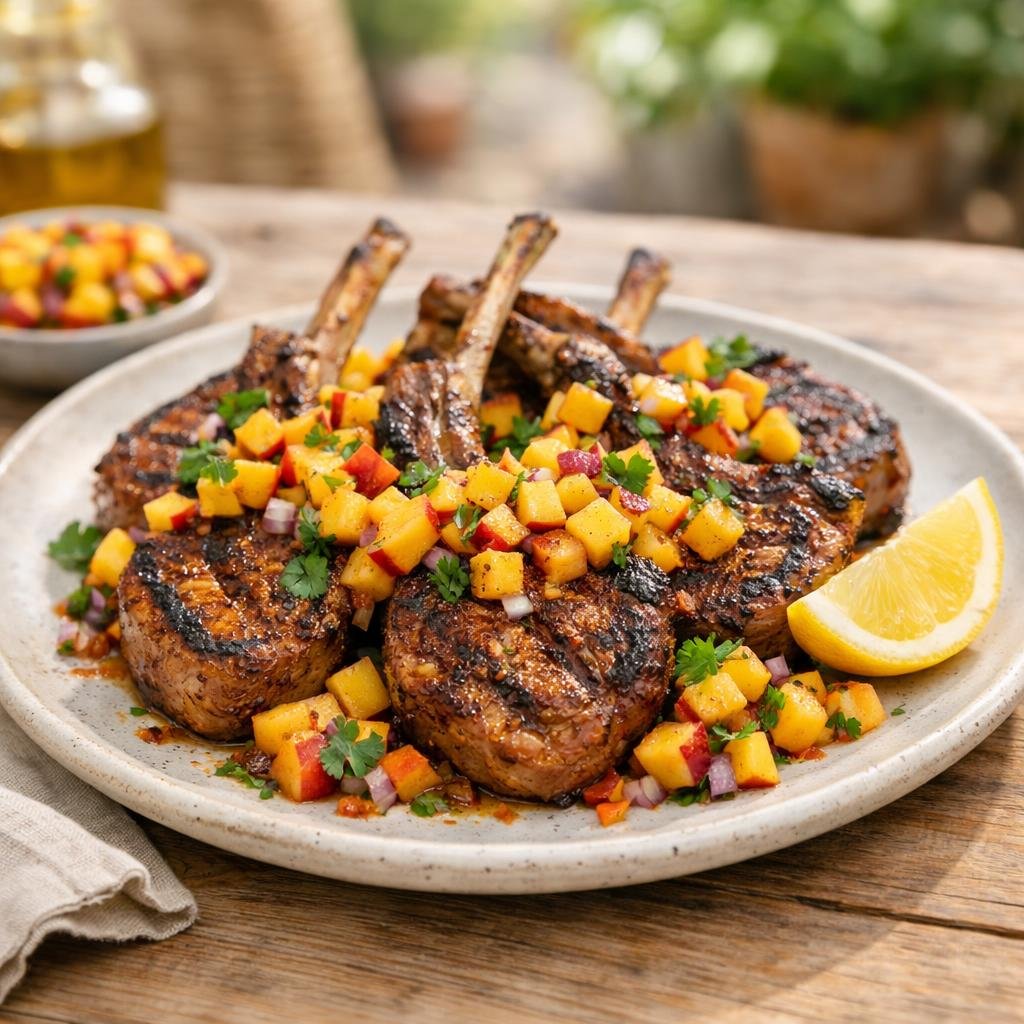 Côtelettes d'agneau chorizo