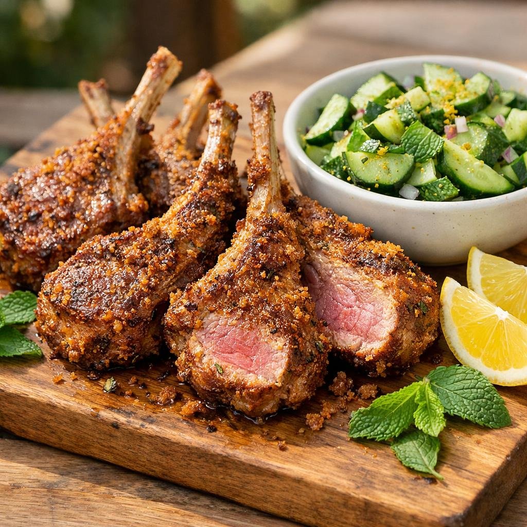 Côtelettes d'agneau croquantes
