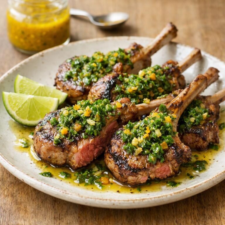 Côtelettes d'agneau gremolata