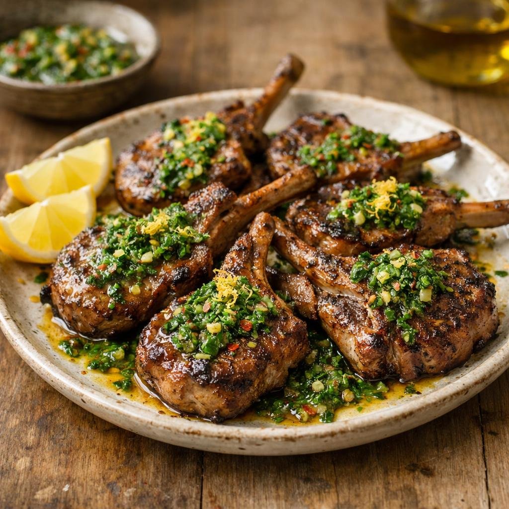 Côtelettes d'agneau grillées
