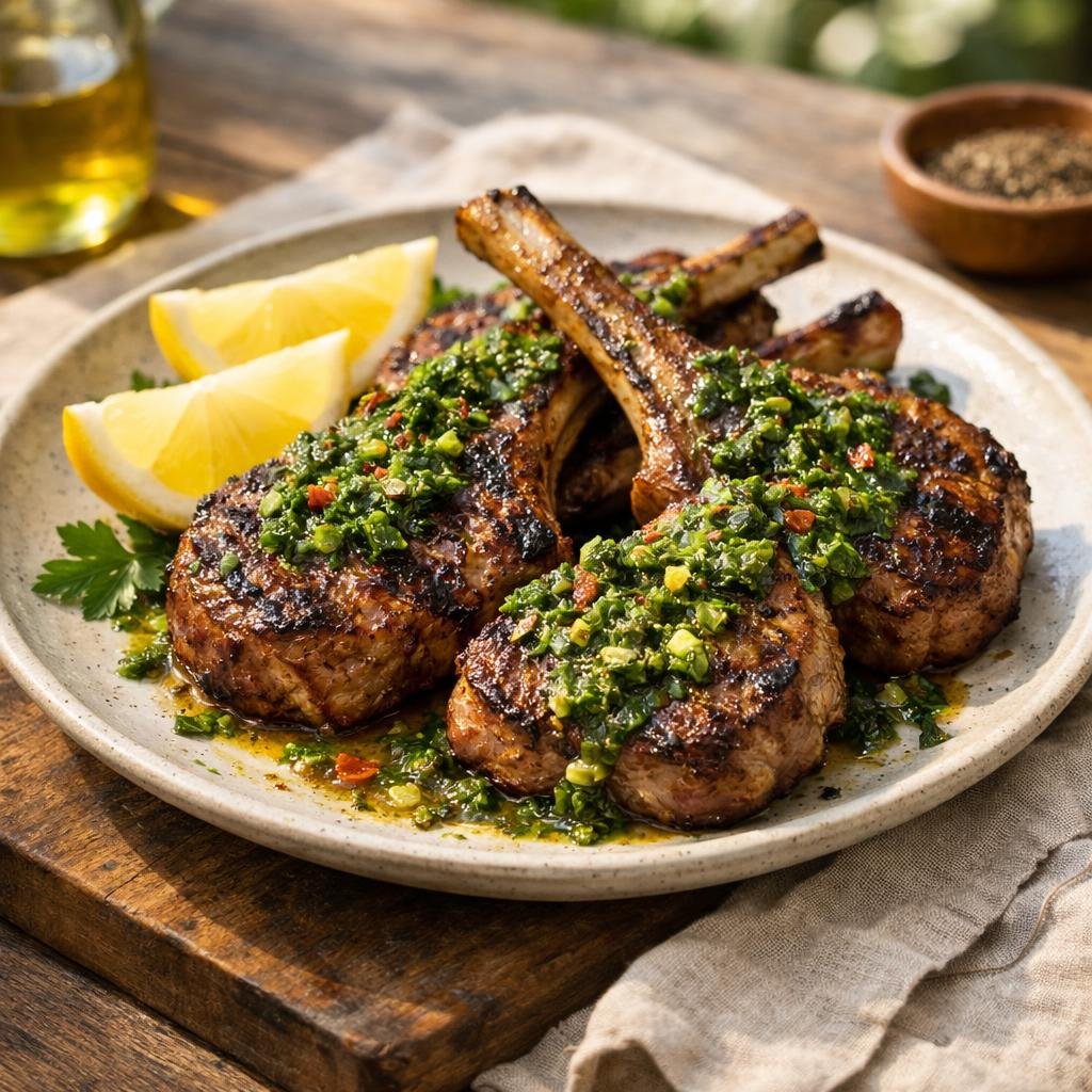 Côtelettes d'agneau grillées
