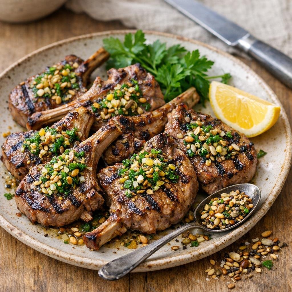 côtelettes d'agneau grillées