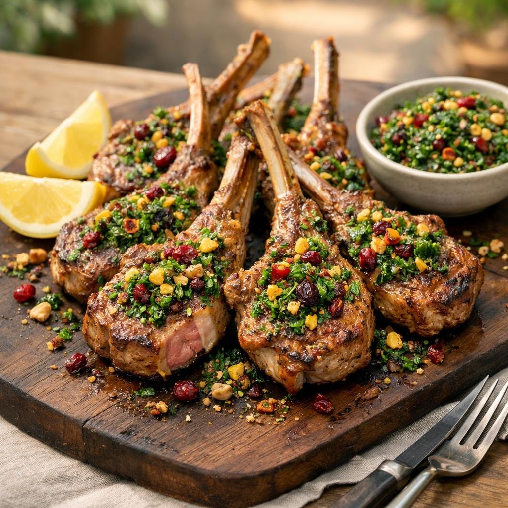 côtelettes d'agneau grillées