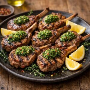 Côtelettes d'agneau grillées