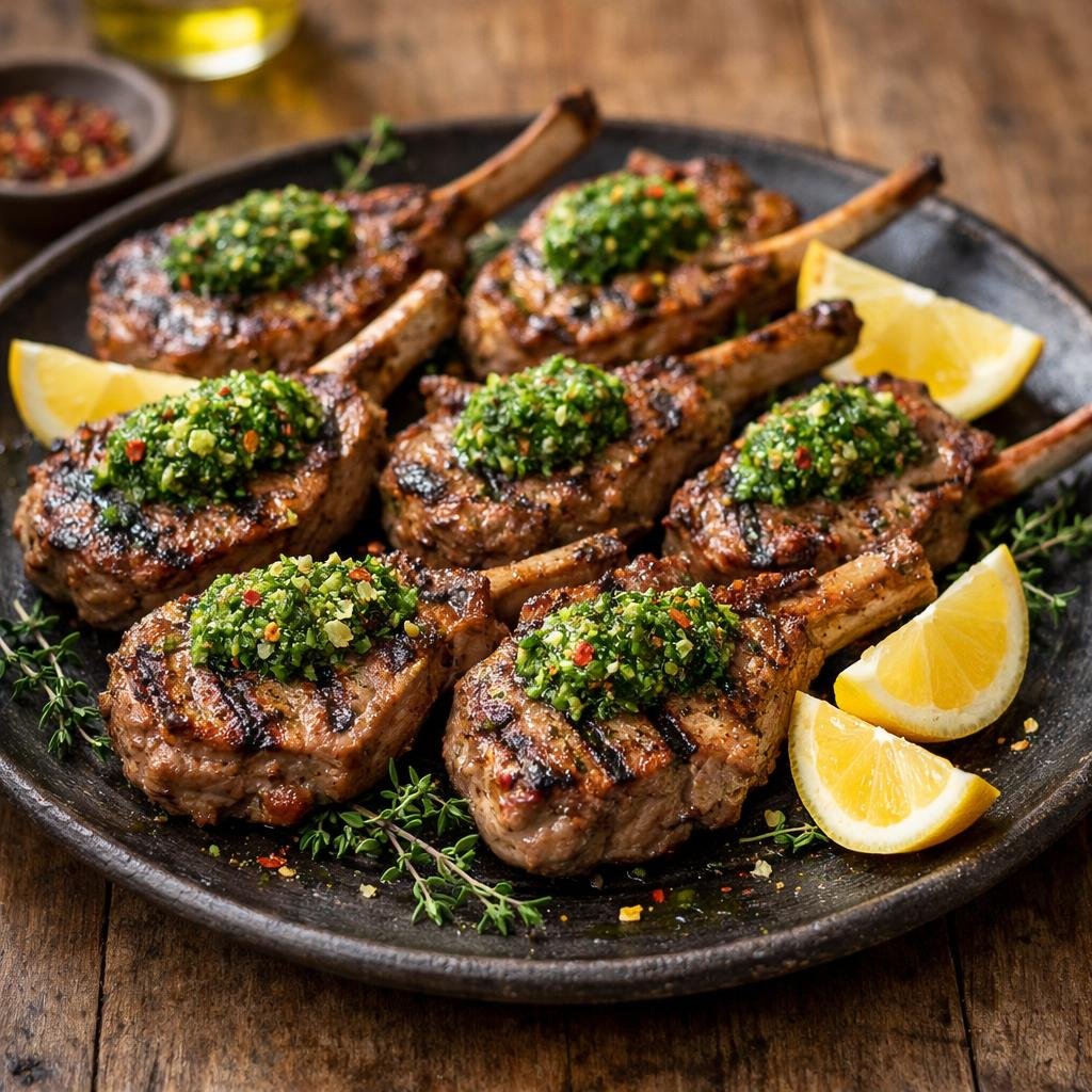 Côtelettes d'agneau grillées