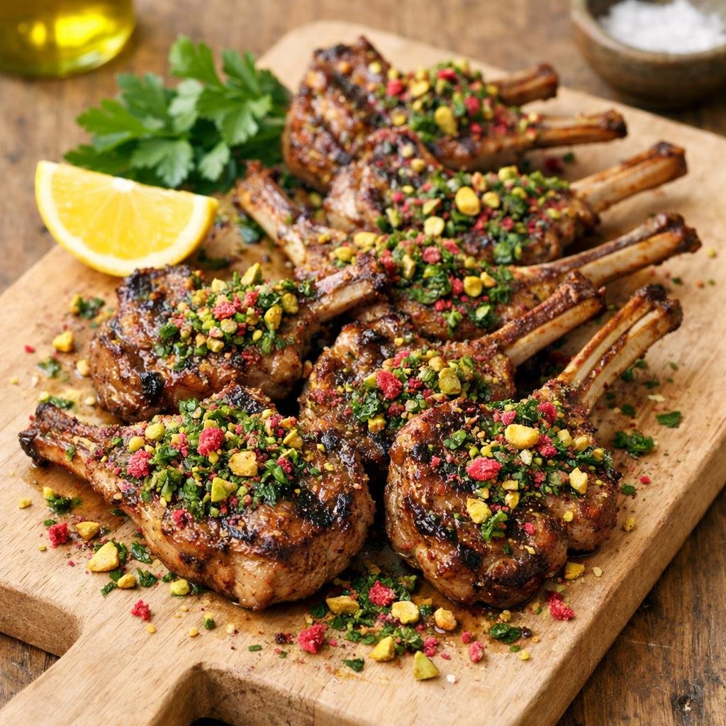 côtelettes d'agneau grillées