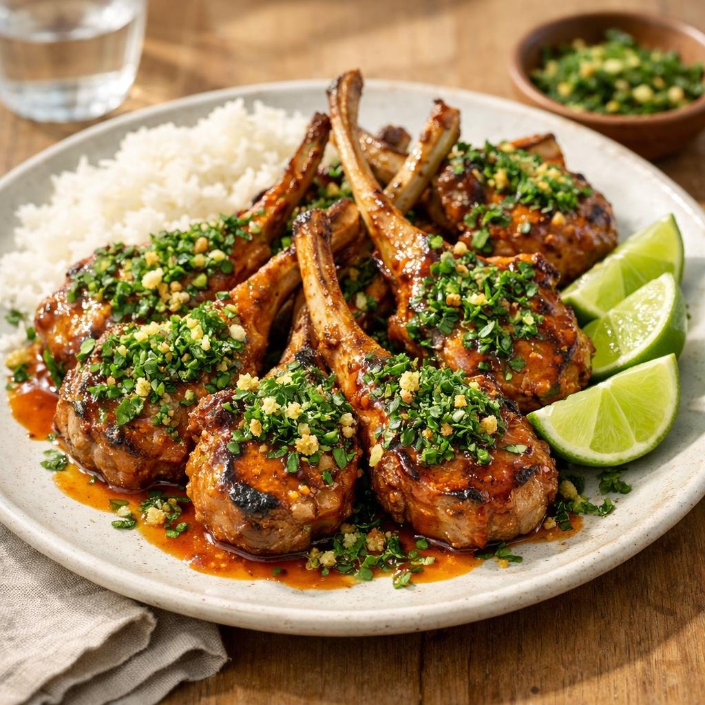 côtelettes d'agneau grillées