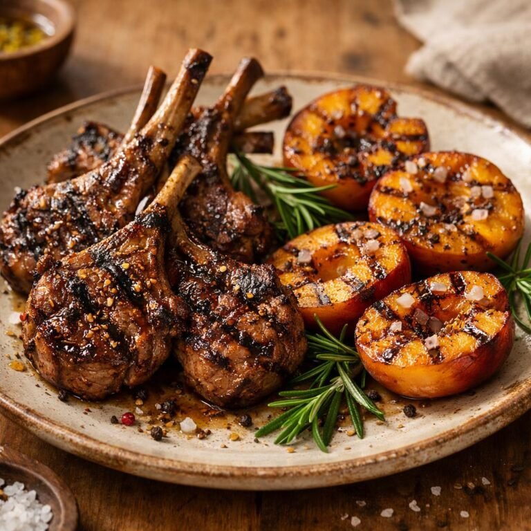 Côtelettes d'agneau poivrées