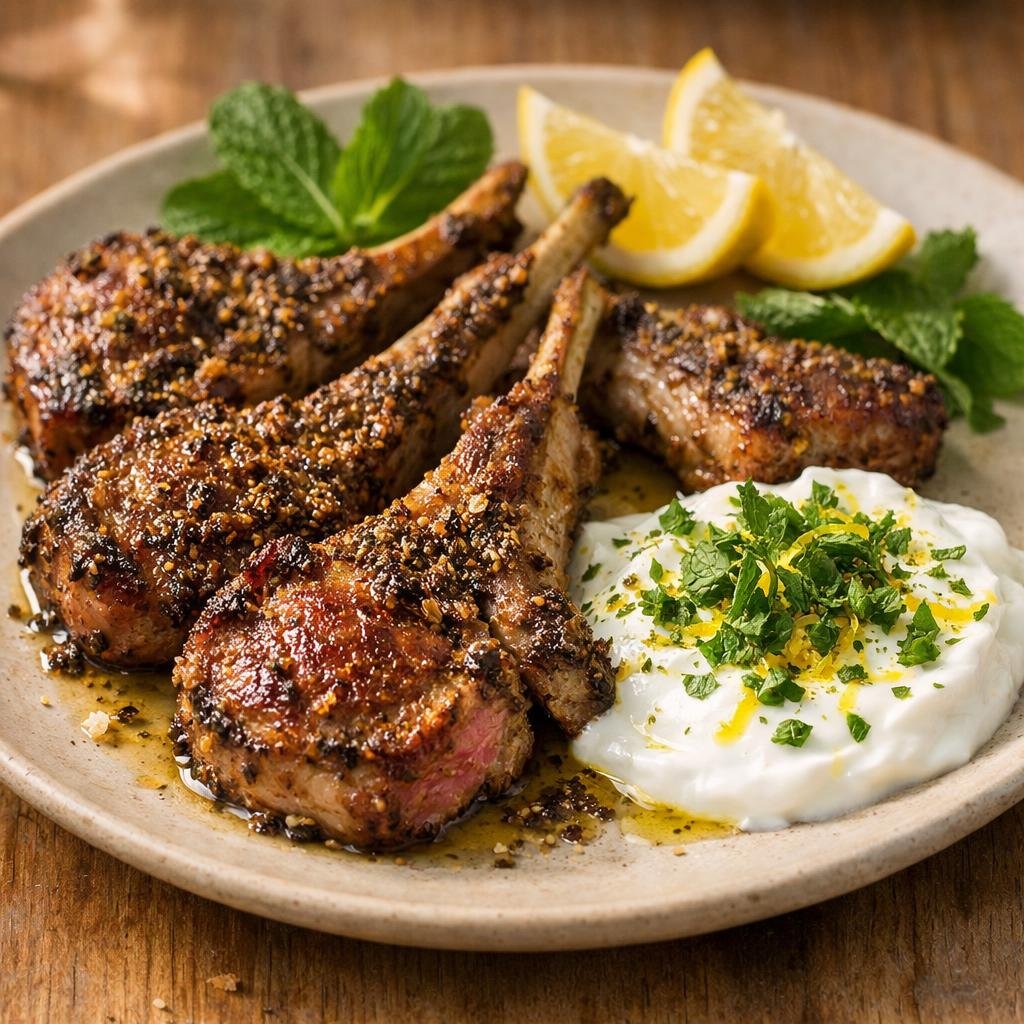 Côtelettes d'agneau zaatar