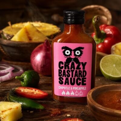 Crazy Bastard Sauce Piquante - Chipotle & Ananas 100ml - Les Épices Curieuses