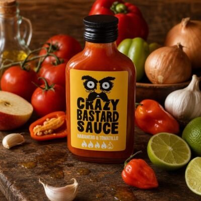 Crazy Bastard Sauce Piquante - Habanero & Tomatillo 100ml - Les Épices Curieuses