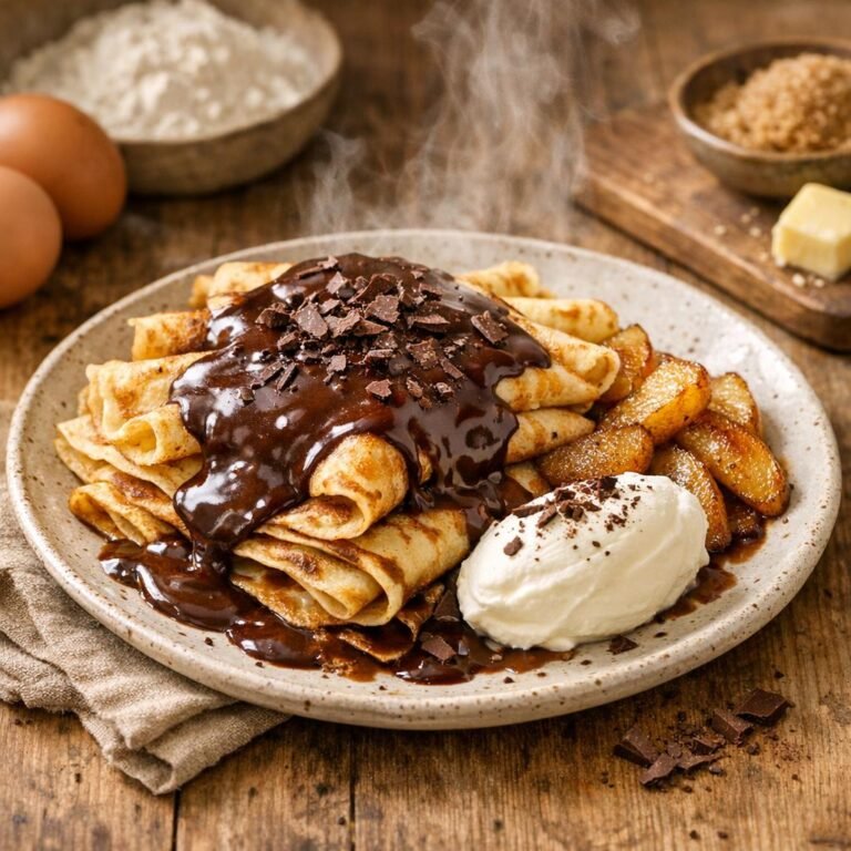 crêpes chocolat chaud