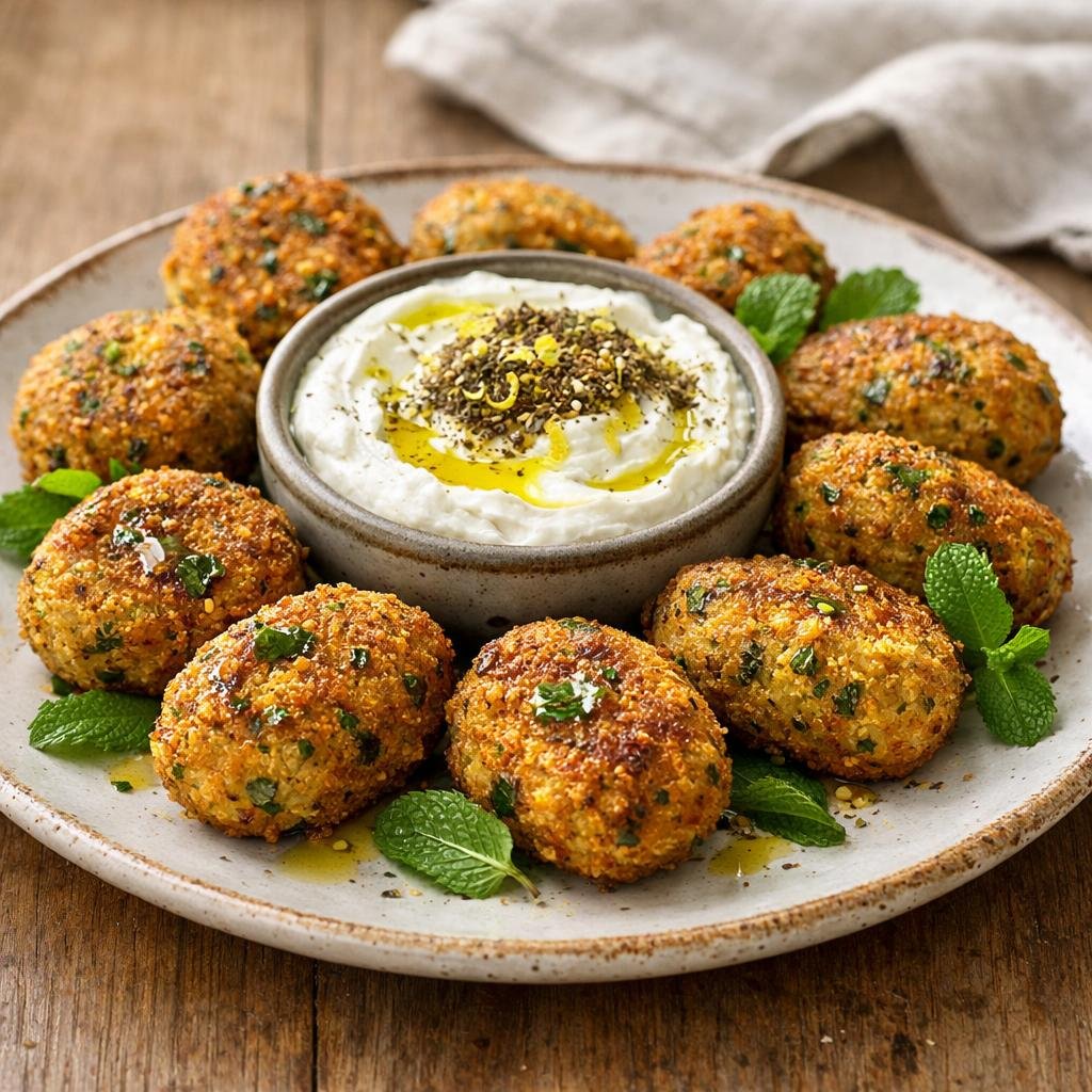 croquettes pois chiches za'atar