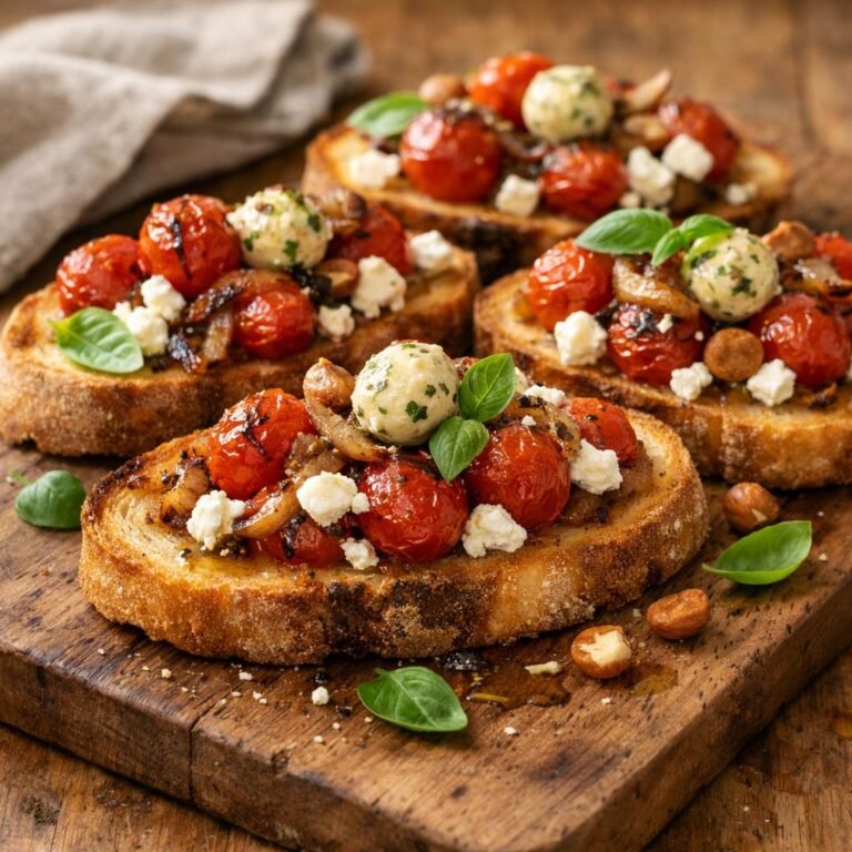 Crostini tomates rôties