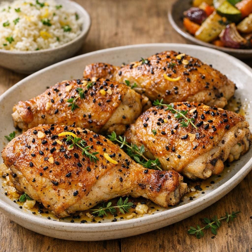 cuisses de poulet au cumin noir
