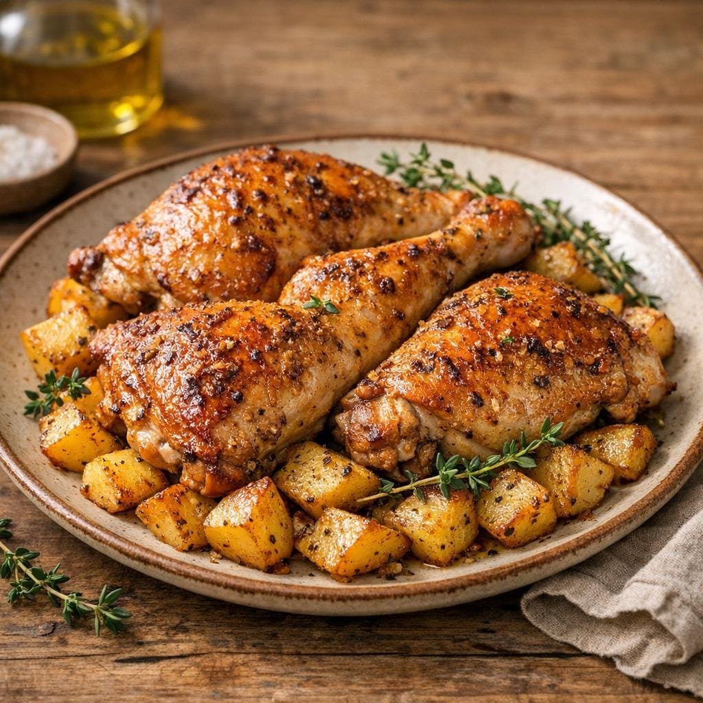 cuisses de poulet au four