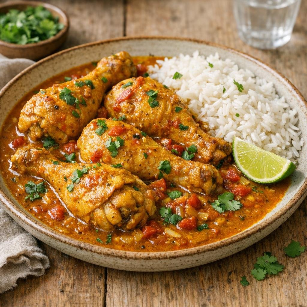 Cuisses de poulet au Mélange de Curry Fort parfumées avec Mélange de Curry Fort